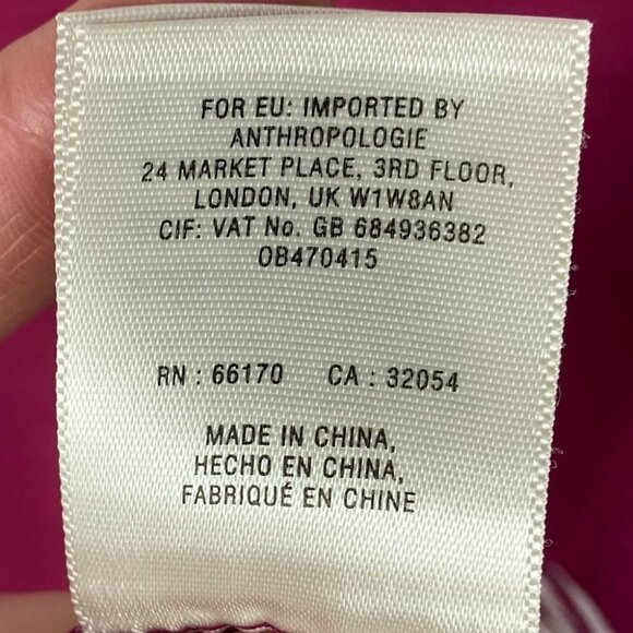 Anthropologie Deletta Weekdays Layered Tank Pink Bohemian Size XS Top Red Boho - Picture 6 of 8